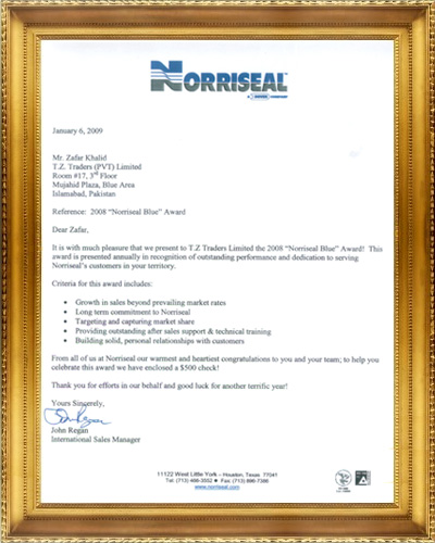 Norriseal Blue Award 2008